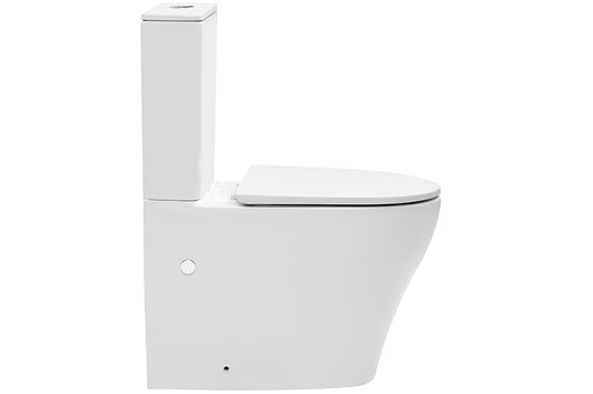 Caval EZI Height Universal Rimless Back-To-Wall Toilet Suite