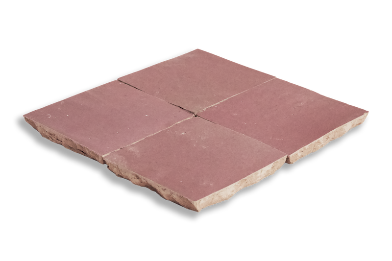 Medina Cerise Pink Moroccan Zellige Square Tile