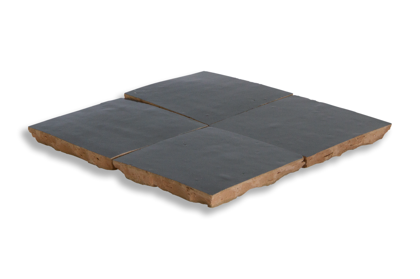 Medina Charcoal Grey Moroccan Zellige Square Tile