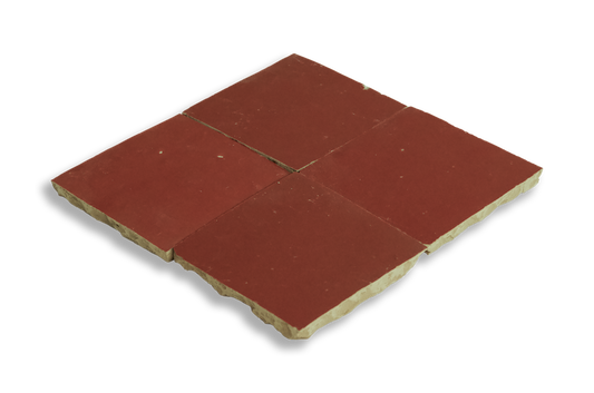 Medina Chilli Red Moroccan Zellige Square Tile