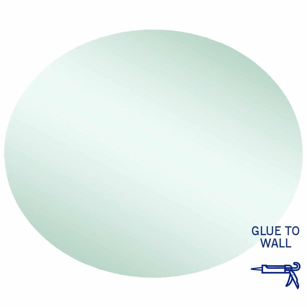 CO9075GT Oval Polished Edge Mirror