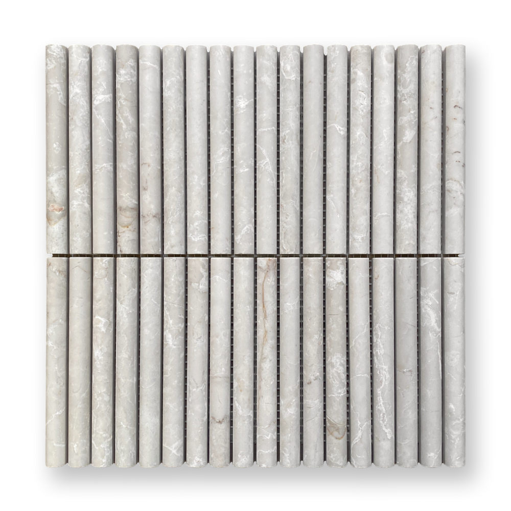 CURL BOTTICINO LIMESTONE FLUTED MOSAIC TILE