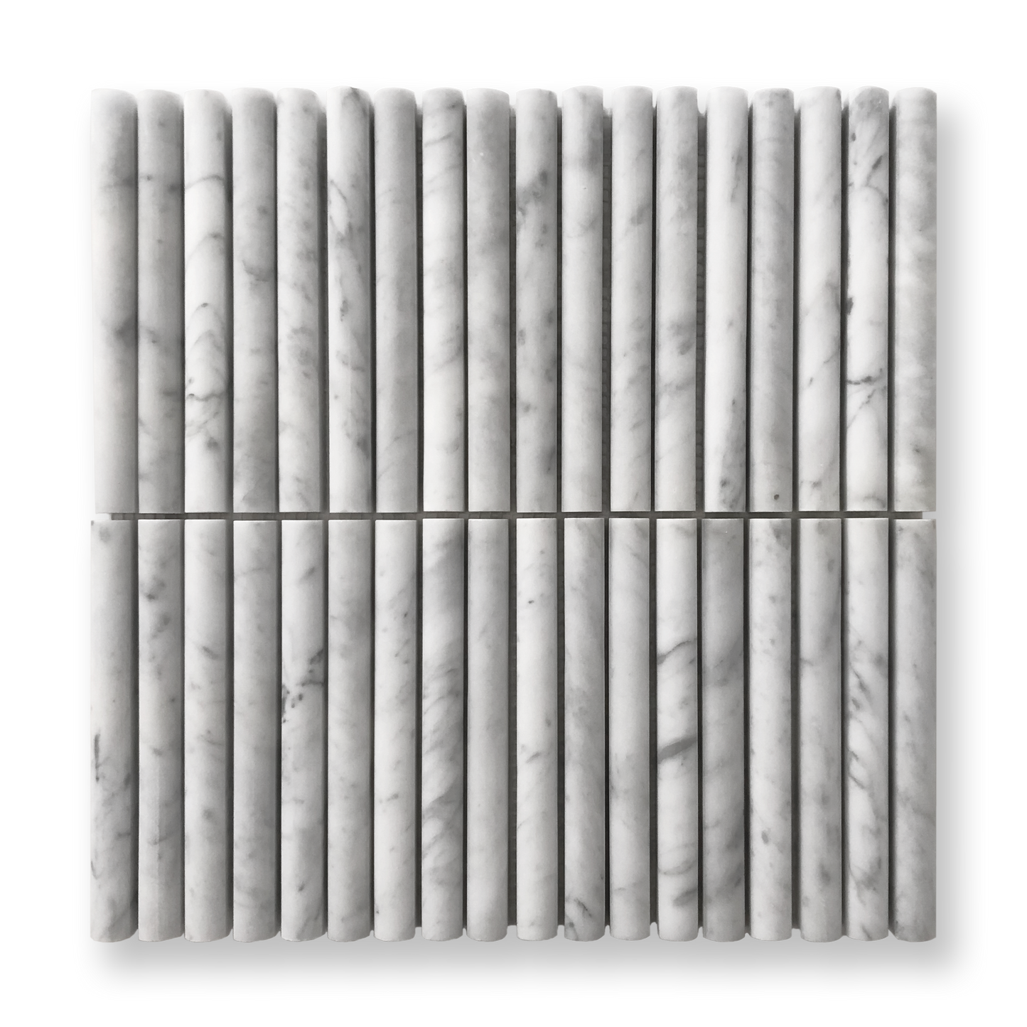 CURL CARRARA MARBLE FLUTED MOSAIC TILE