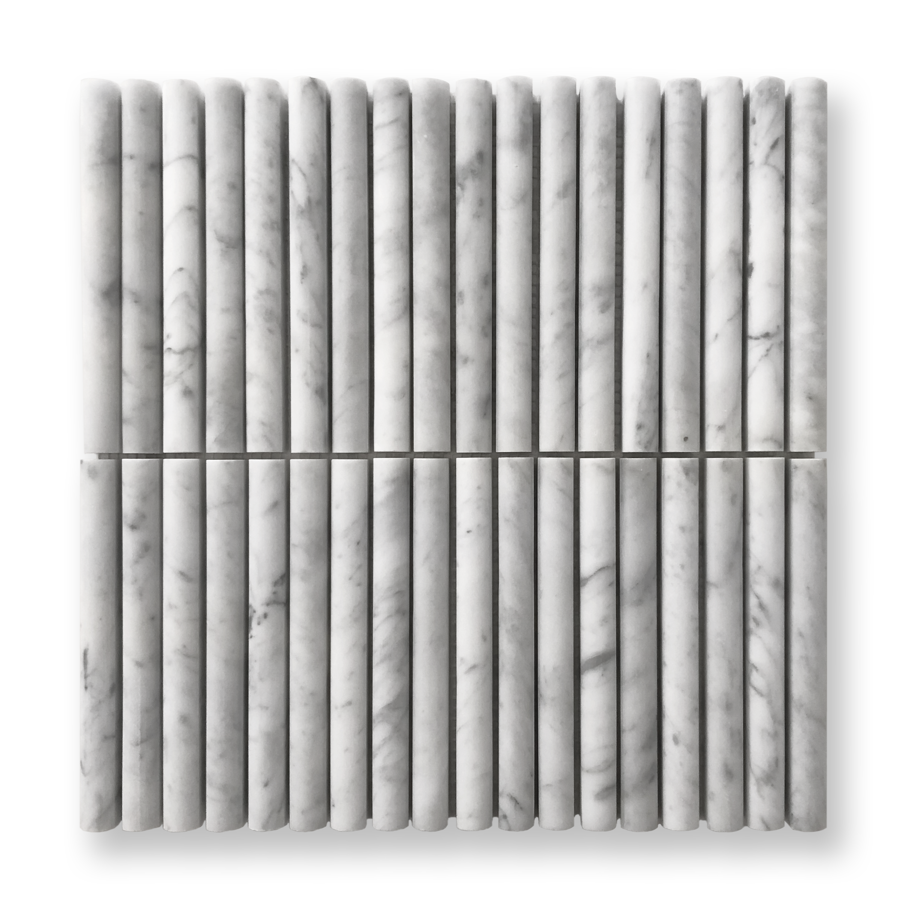 CURL CARRARA MARBLE FLUTED MOSAIC TILE