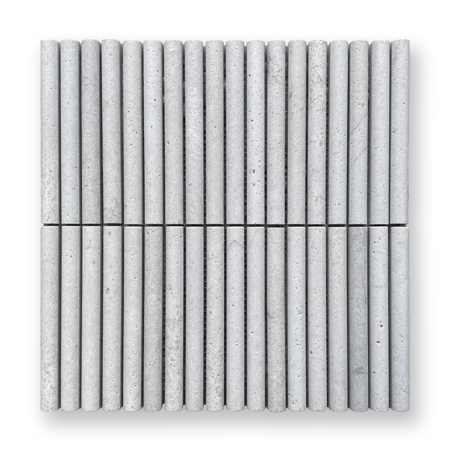 CURL GRIS TRAVERTINE FLUTED MOSAIC TILE