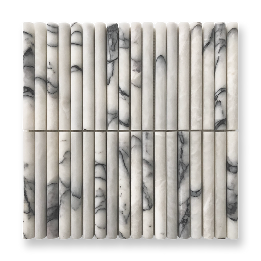 CURL NEW YORK MARBLE FLUTED MOSAIC TILE