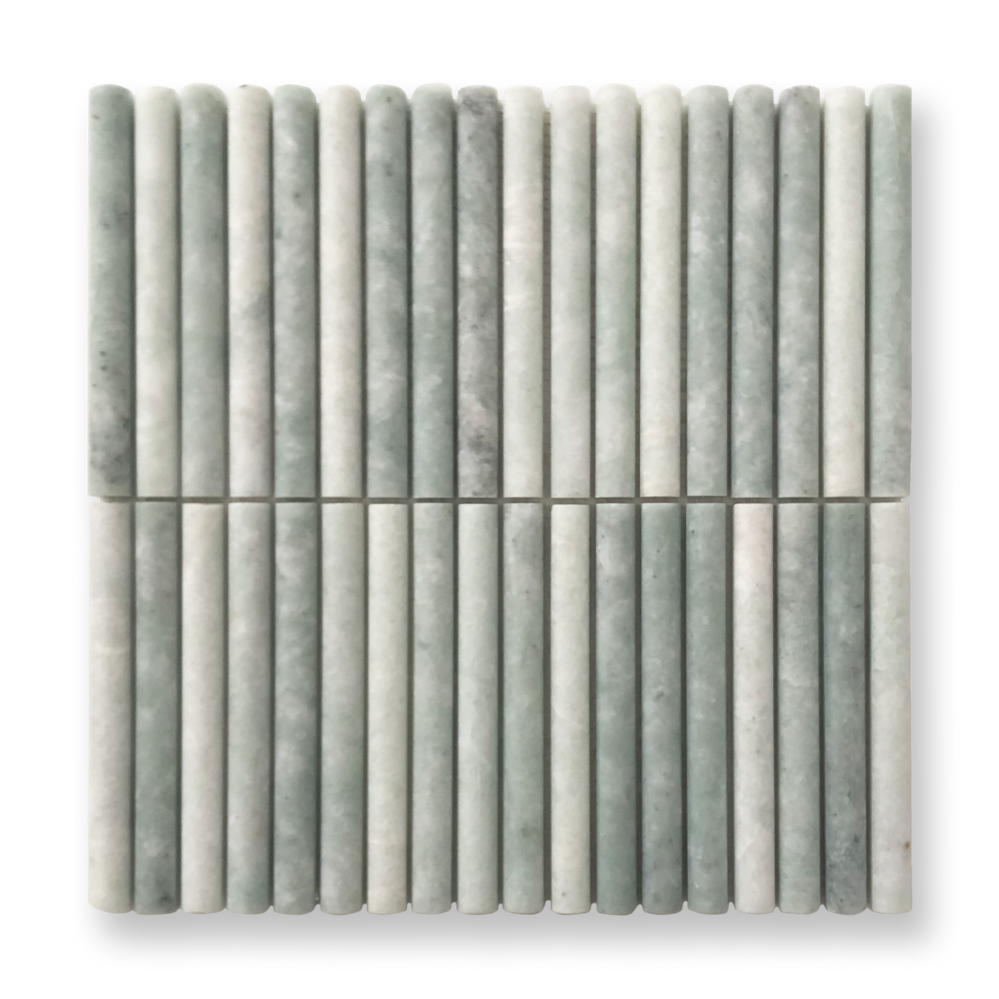 CURL VERDI CRISTALLO NATURAL STONE FLUTED MOSAIC TILE