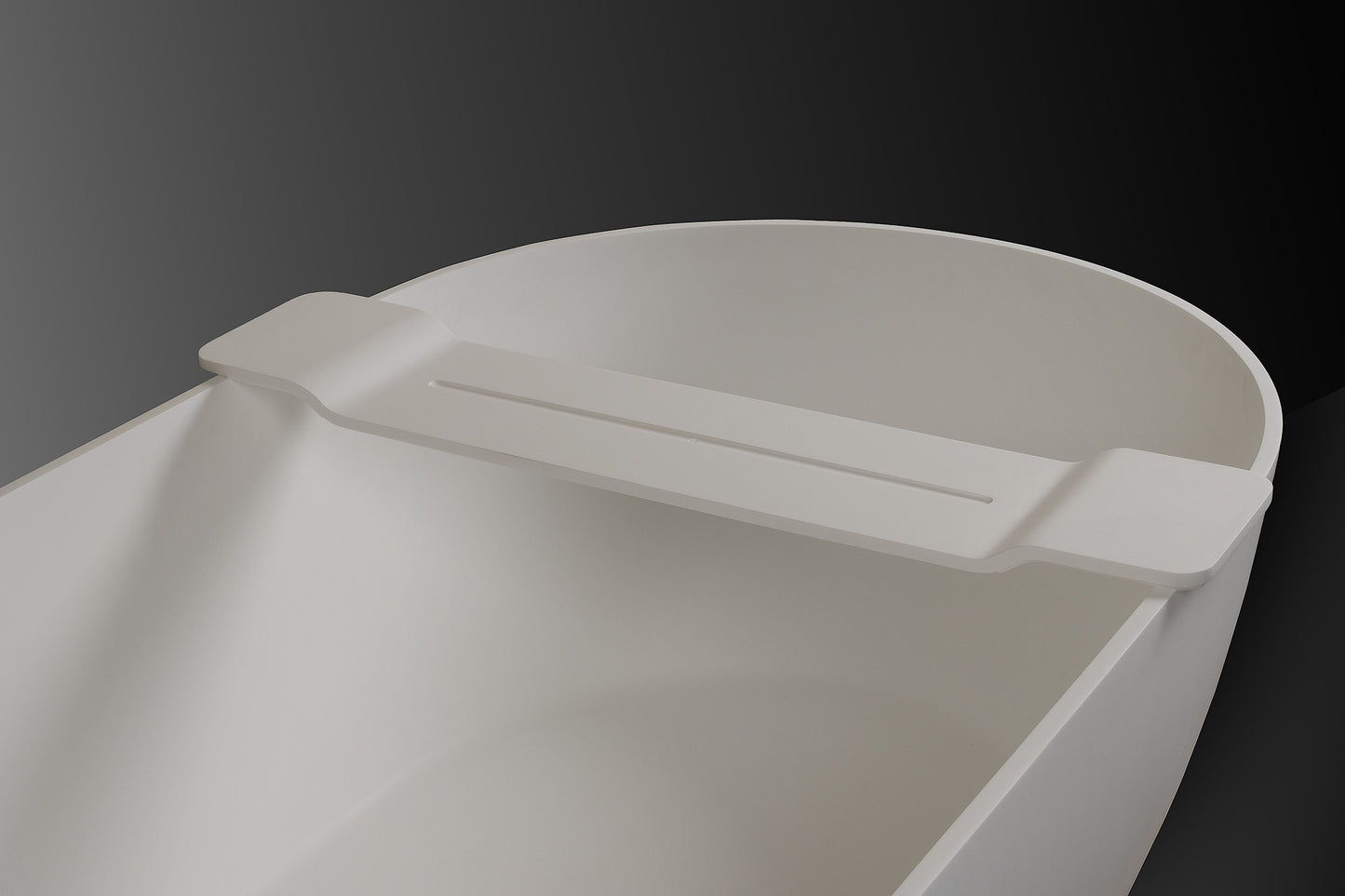 Solid Surface Bath Caddie Matte White
