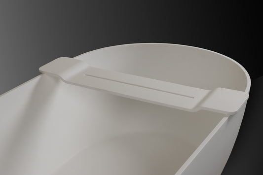 Solid Surface Bath Caddie Matte White
