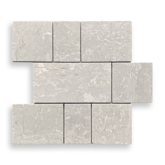 CALELLA BOTTOCINO LIMESTONE RECTANGLE AND SQUARE MOSAIC TILE