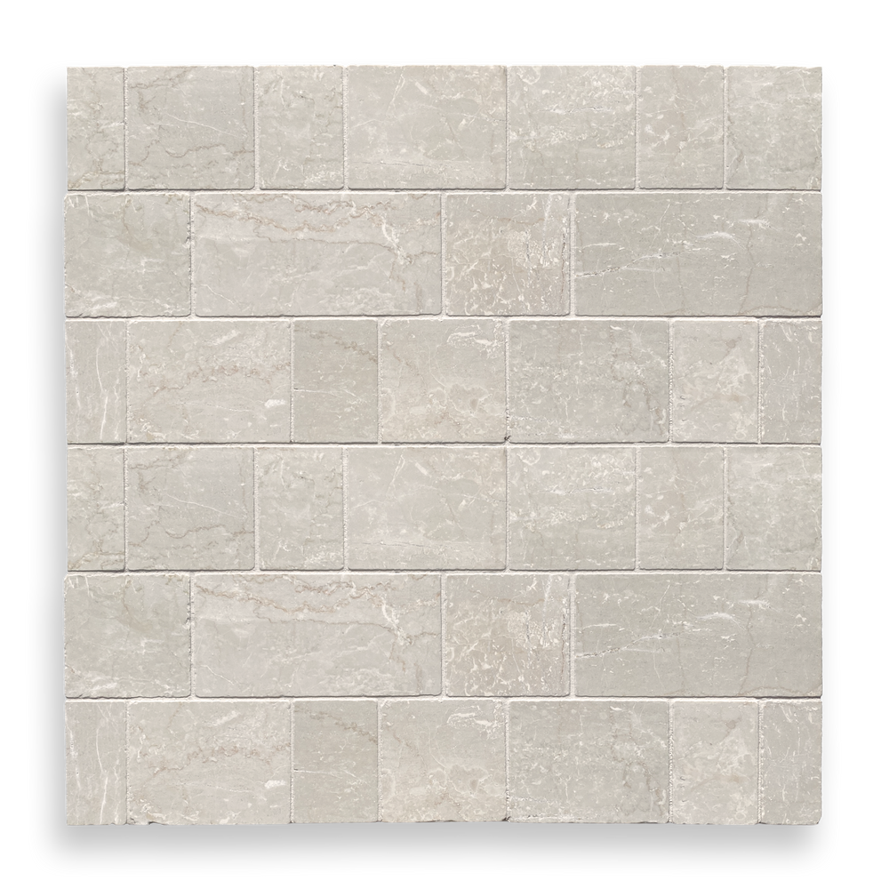 CALELLA BOTTOCINO LIMESTONE RECTANGLE AND SQUARE MOSAIC TILE