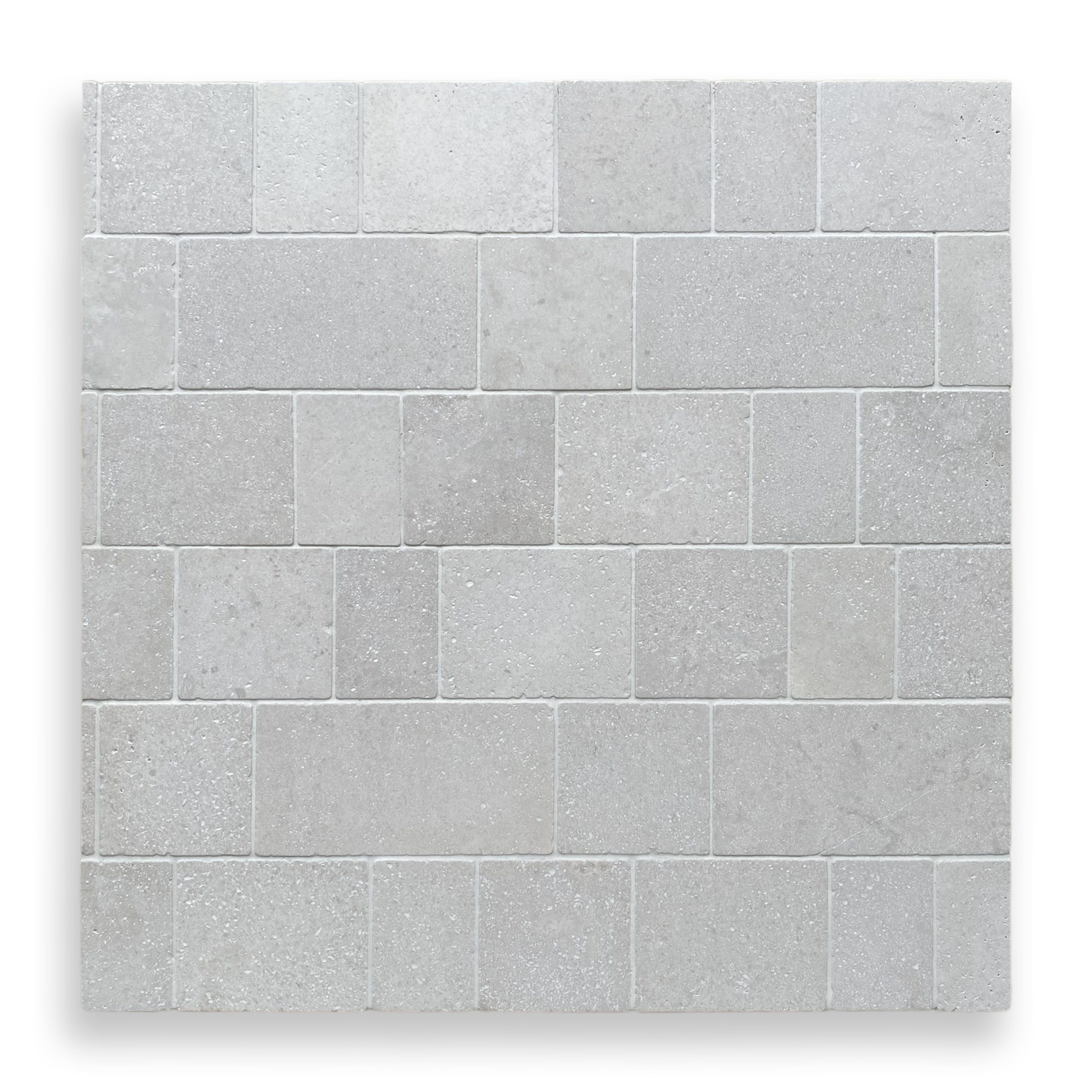 CALELLA GRIS TRAVERTINE RECTANGLE AND SQUARE MOSAIC TILE