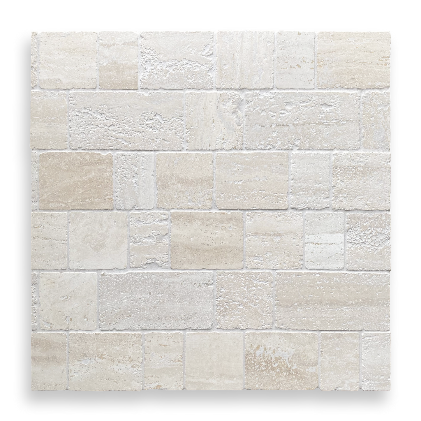CALELLA TRAVERTINE CLASSIC RECTANGLE AND SQUARE MOSAIC TILE