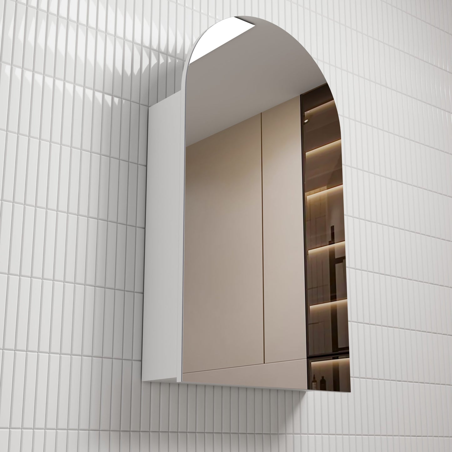 Canterbury Shaving Cabinet - Matte White