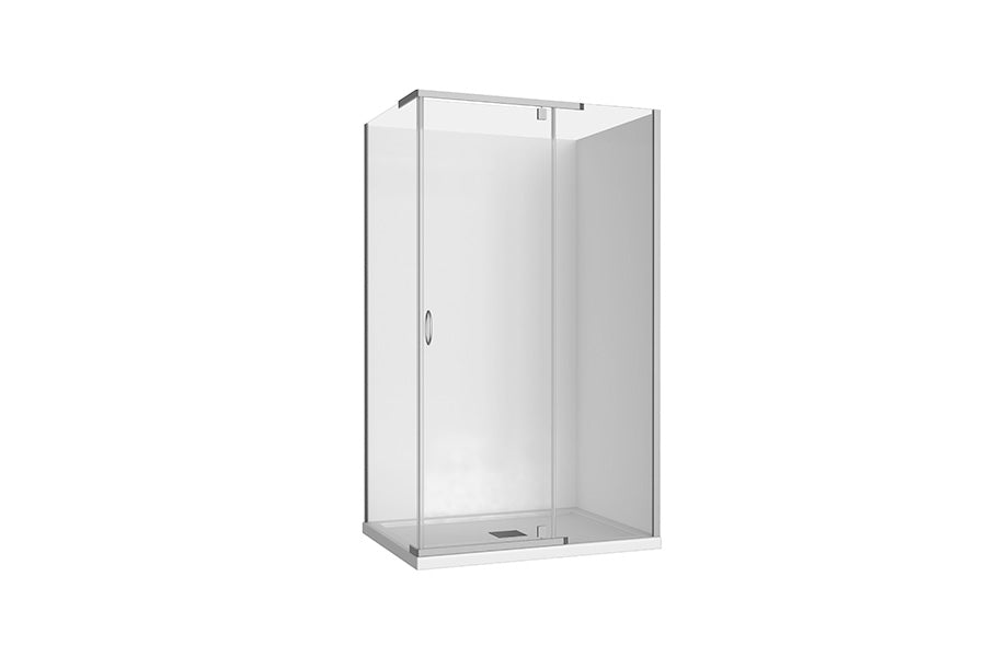Cascade 900/1000/1200 Semi-Frameless Pivot Shower Screen
