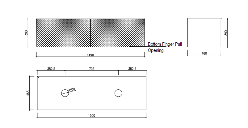 Relievo 1500mm Wall Hung Vanity