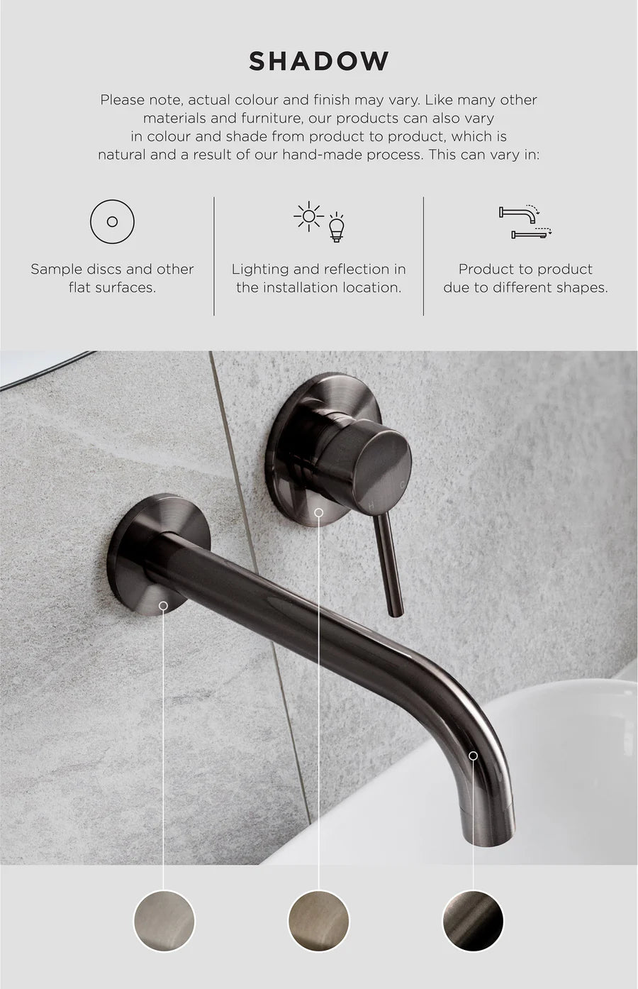 Square Floor Grate Shower Drain 50MM Outlet — Shadow Gunmetal, Gunmetal, Floor Wastes & Drains