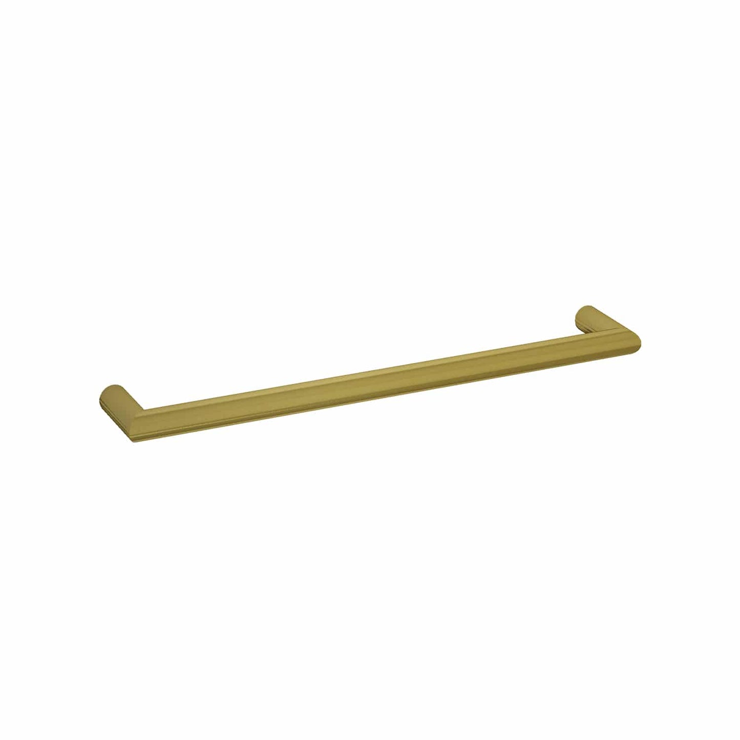 DSR6BG Brushed Gold Round Single Bar Heated Towel Rail