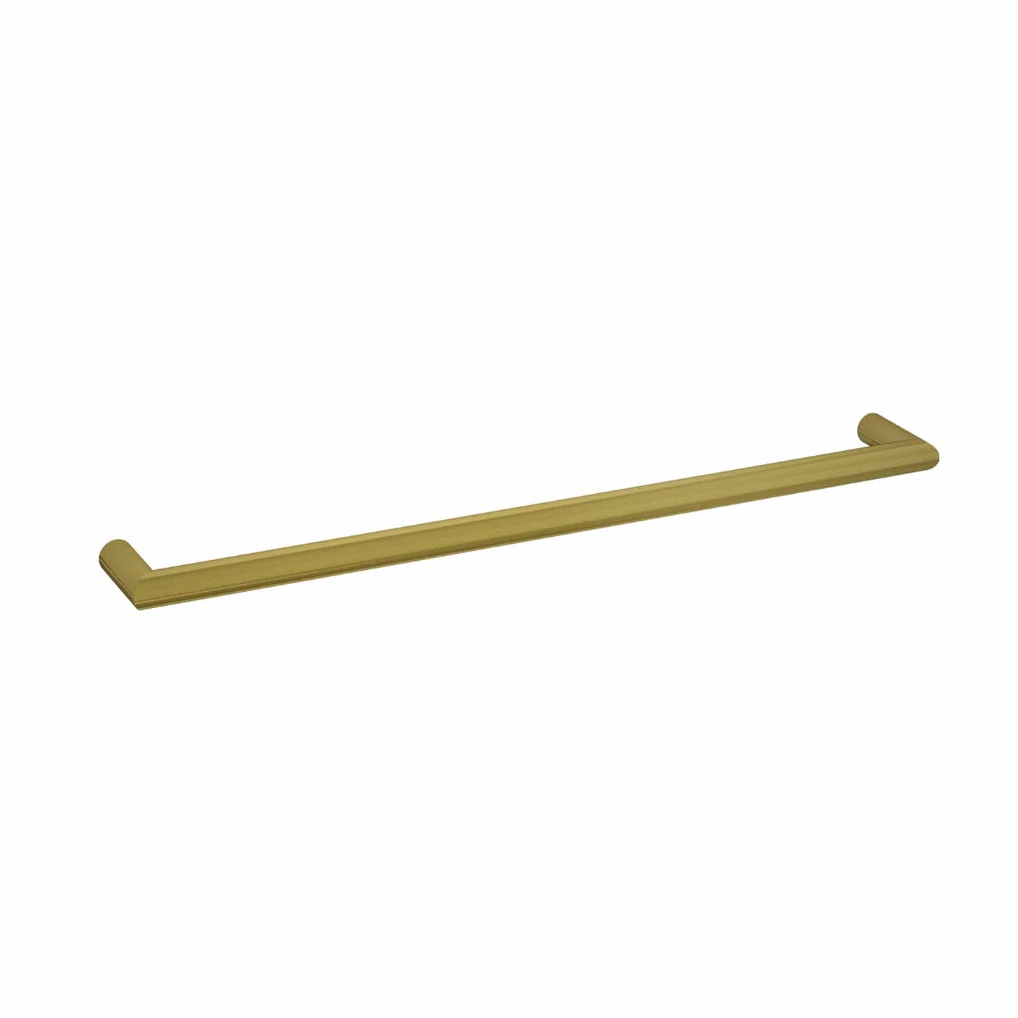 DSR8BG Brushed Gold Round Single Bar Heated Towel Rail