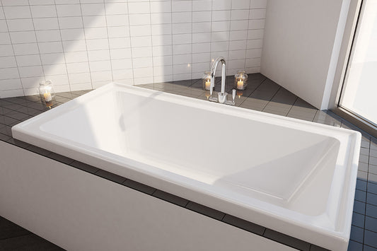 Decina Cortez 1520/1670 Inset Bath — White Baths, Acrylic Baths, Built In Baths, Rectangular Baths