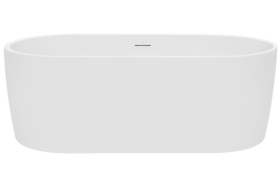 Elisi 1700 Freestanding Spa Bath 12-Jets with Integrated Overflow