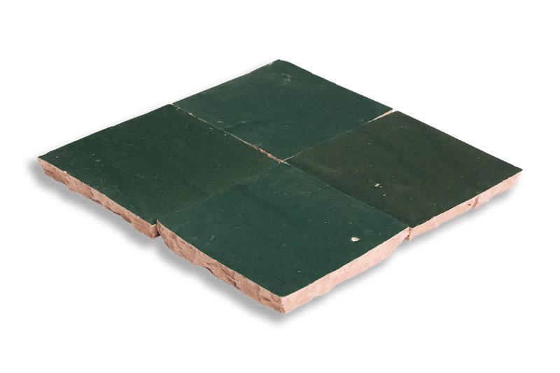 Medina Emerald Green Moroccan Zellige Square Tile