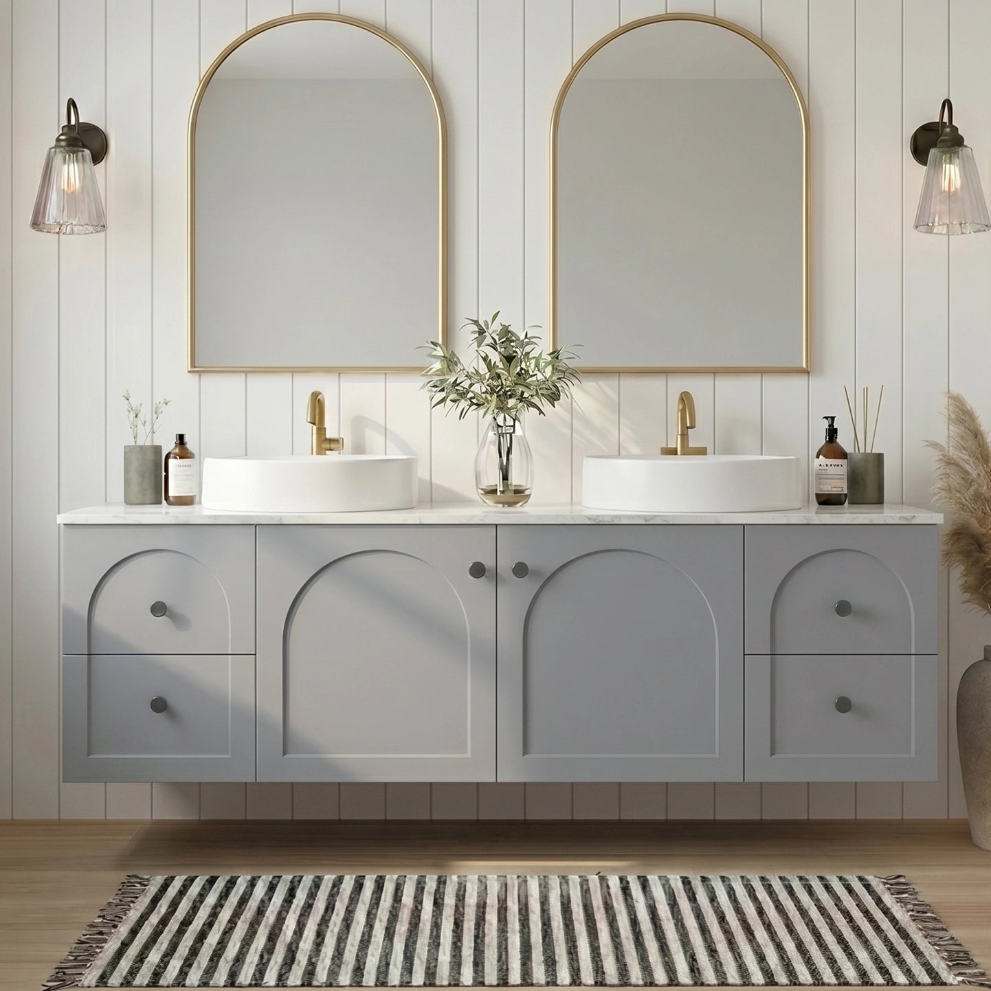 Chester Federation wall hung PVC Cabinet Grey