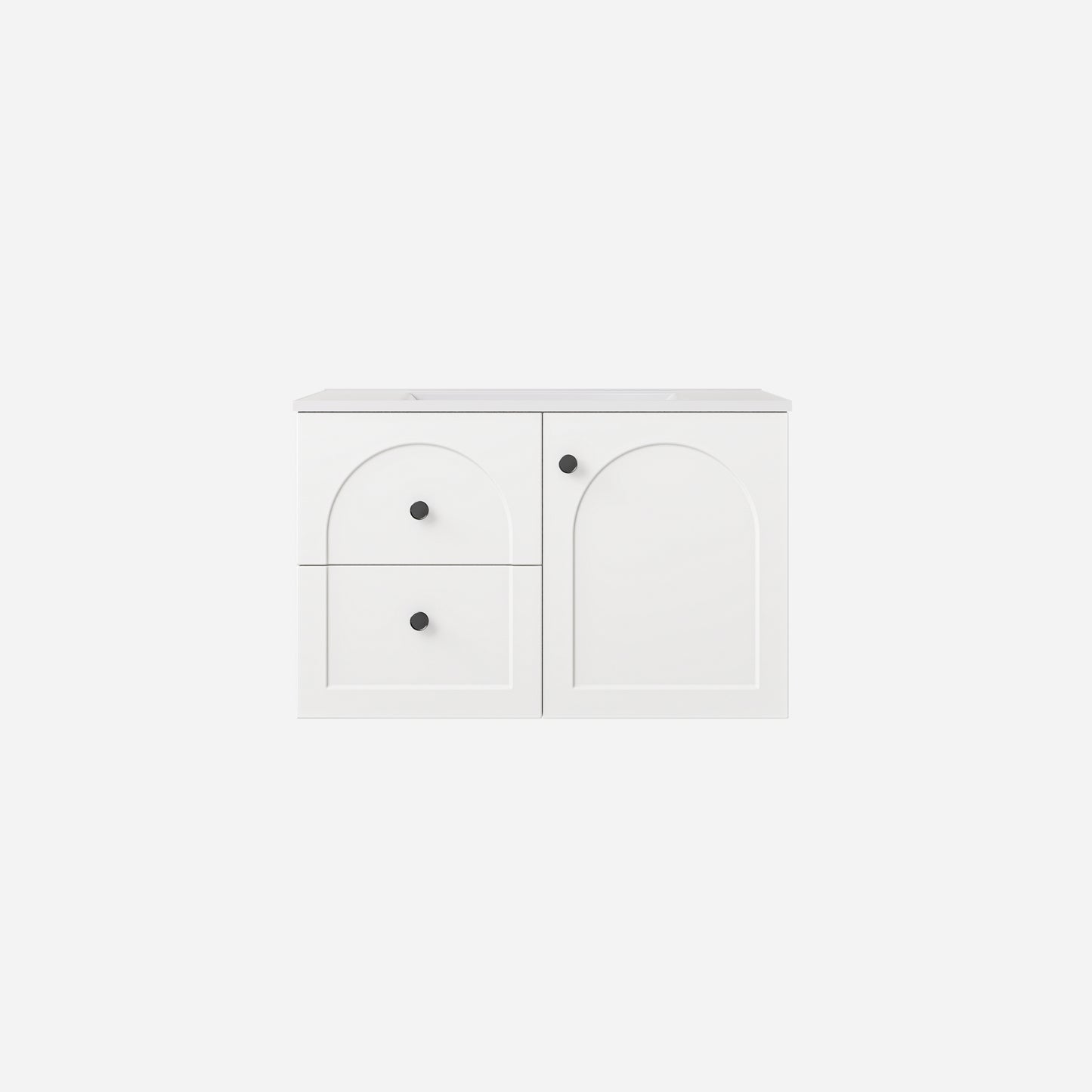 Chester Federation wall hung PVC Cabinet Matte White