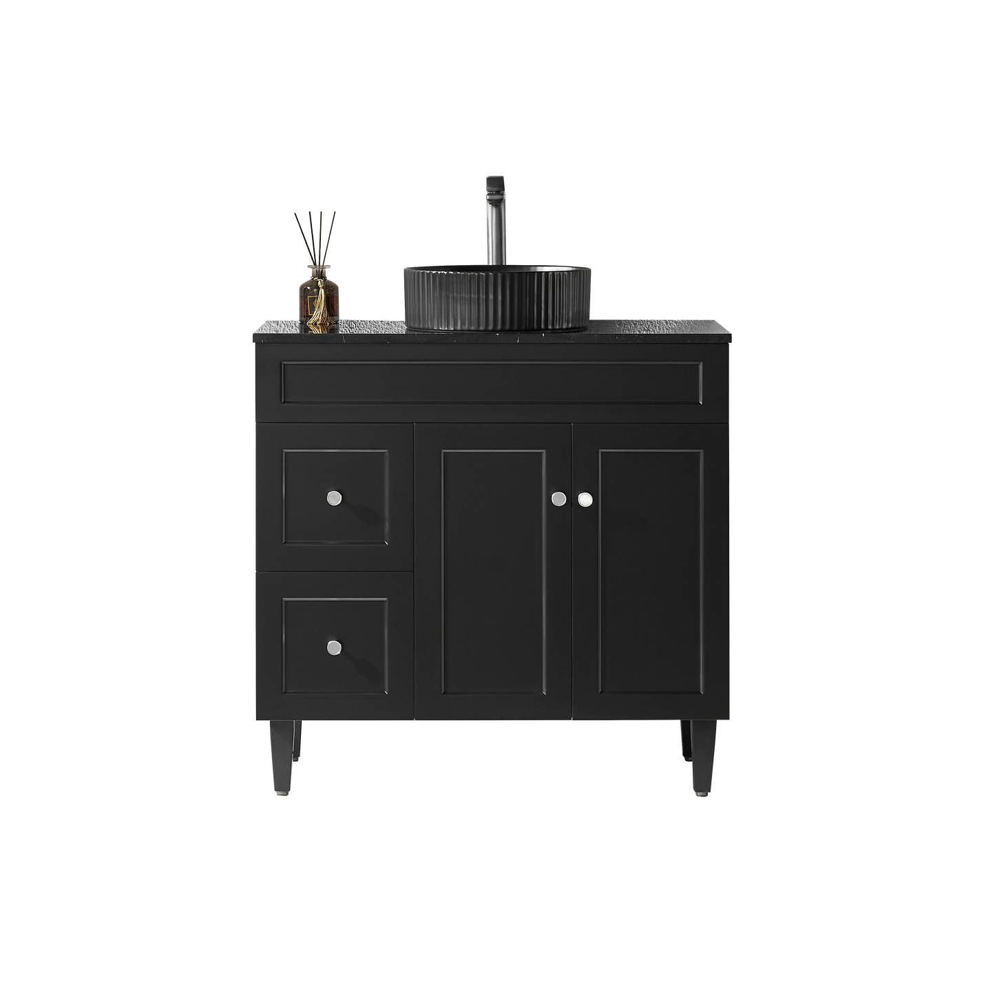 Harold Federation Free Standing Cabinet Matte Black