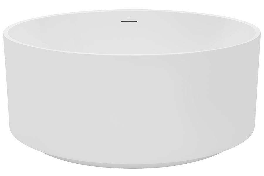 Florencia 1400 Freestanding Bath with Integrated Overflow — White Baths, Acrylic Baths, Oval Baths