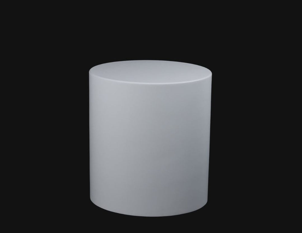 Kaskade Solid Surface Table/Stool — White, Bath Accessories
