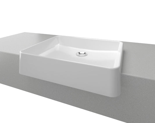 Timberline Fergus Semi Recessed Basin White Gloss