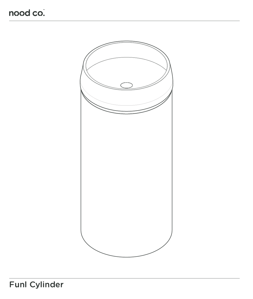 Cylinder - Funl Basin (Teal)