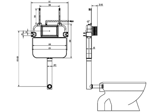 R&T IN-WALL CISTERN (G30033)