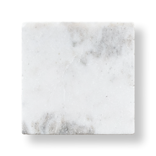 Gerroa Light Bianco Oro Marble Tumbled Natural Stone Square Tile