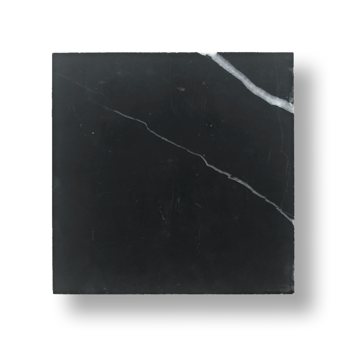 Gerroa Nero Marquina Marble Honed Natural Stone Square Tile