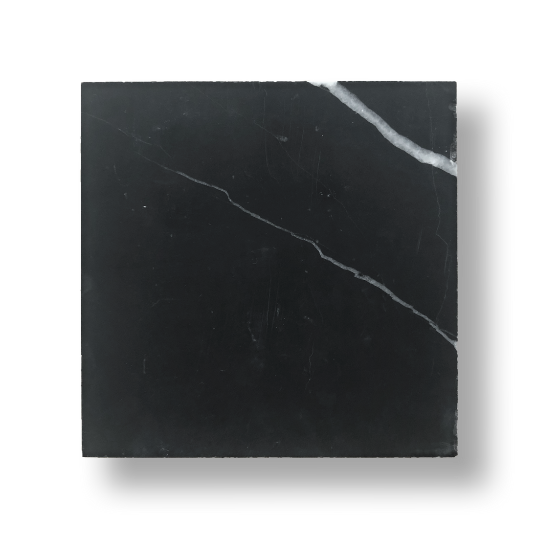 Gerroa Nero Marquina Marble Honed Natural Stone Square Tile