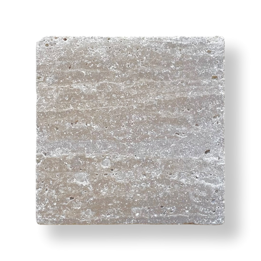 Gerroa Noce Travertine Tumbled Natural Stone Square Tile