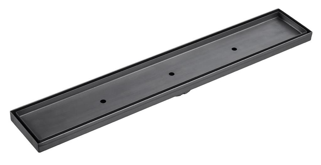 Electroplated Gun Metal Tile Insert Drain No Outlet GMDZNO