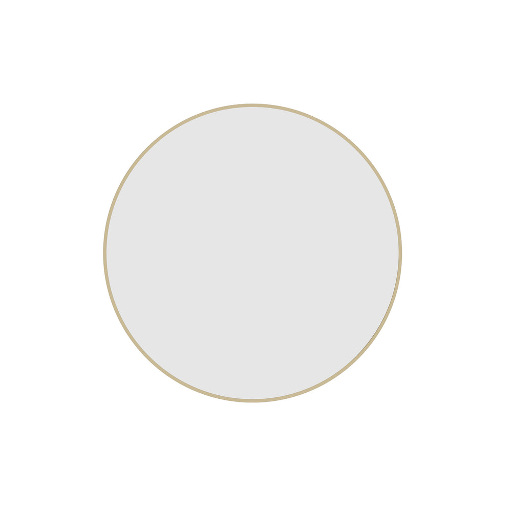 GR6060G Round Gold Framed Mirror