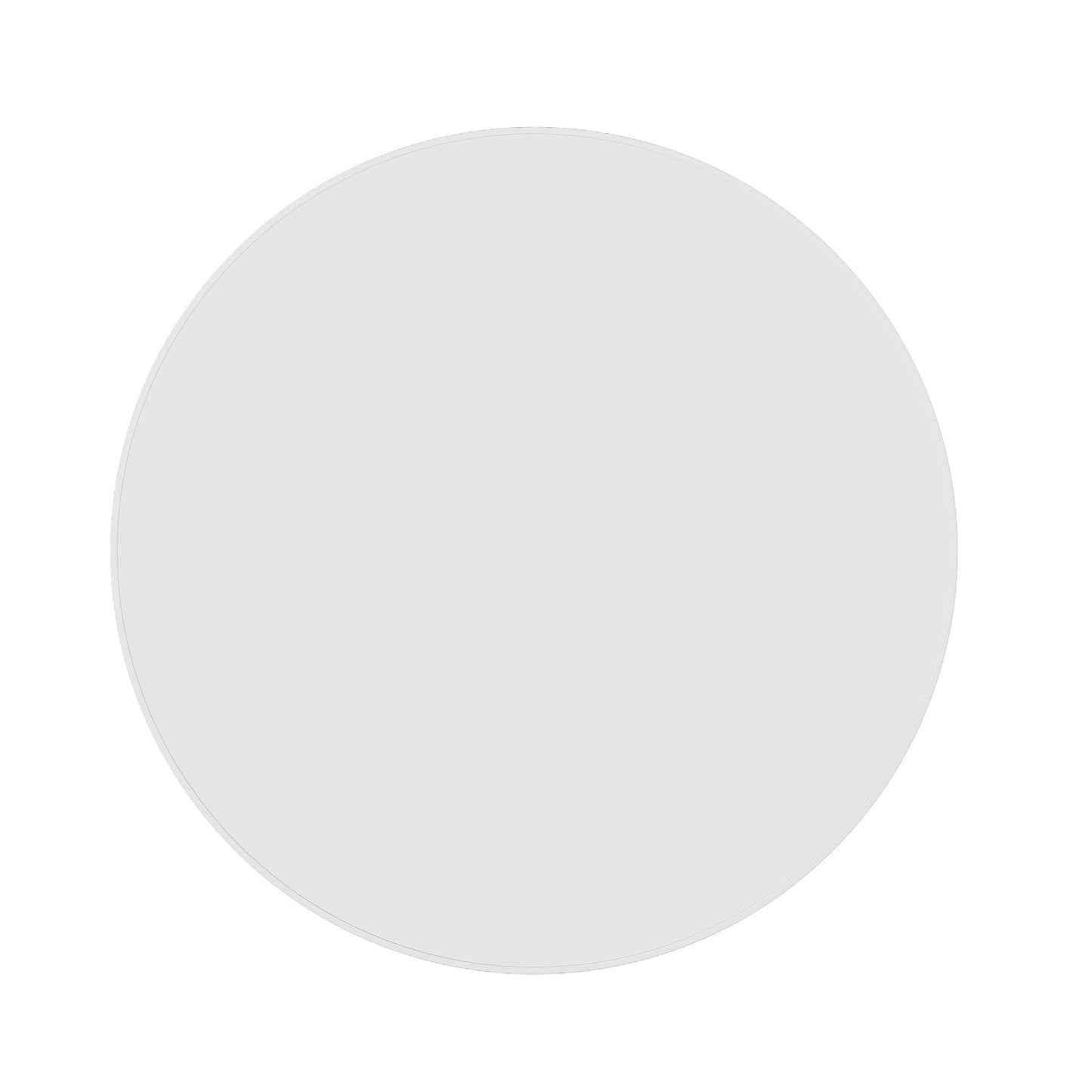GR9090WD Round White Framed Mirror Including Demister