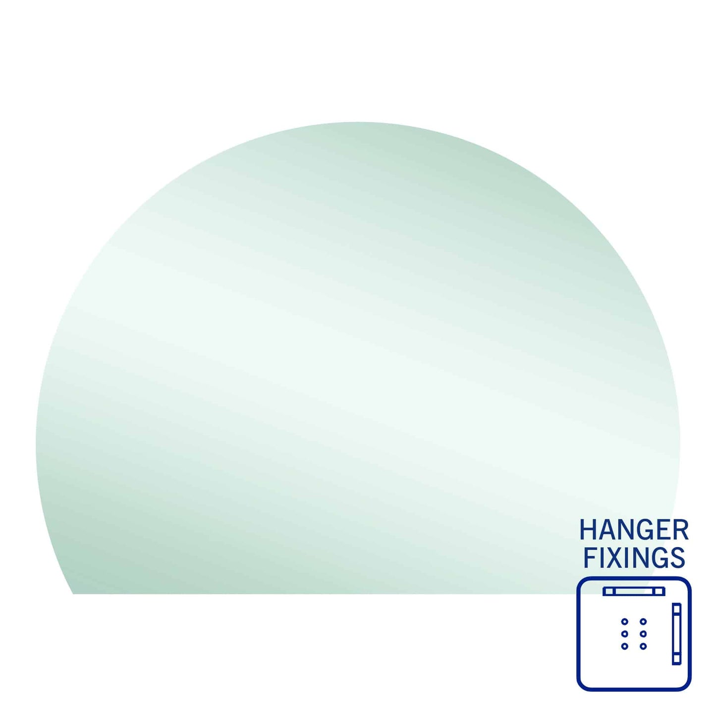 HD1511HN D-Shaped Polished Edge Mirror