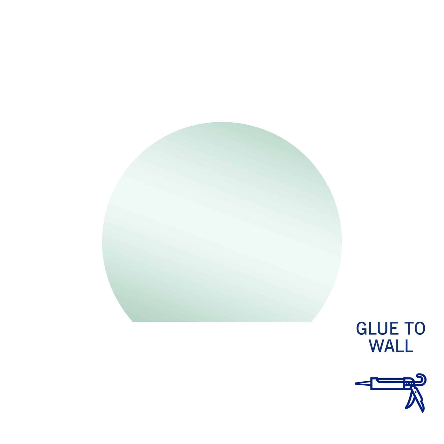 HD9075GT D-Shaped Polished Edge Mirror