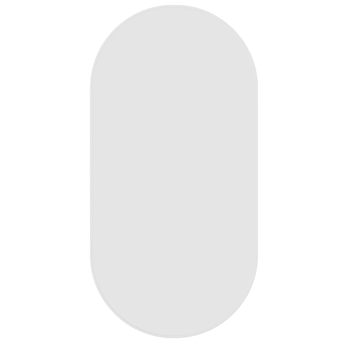 HP5010W Pill White Framed Mirror