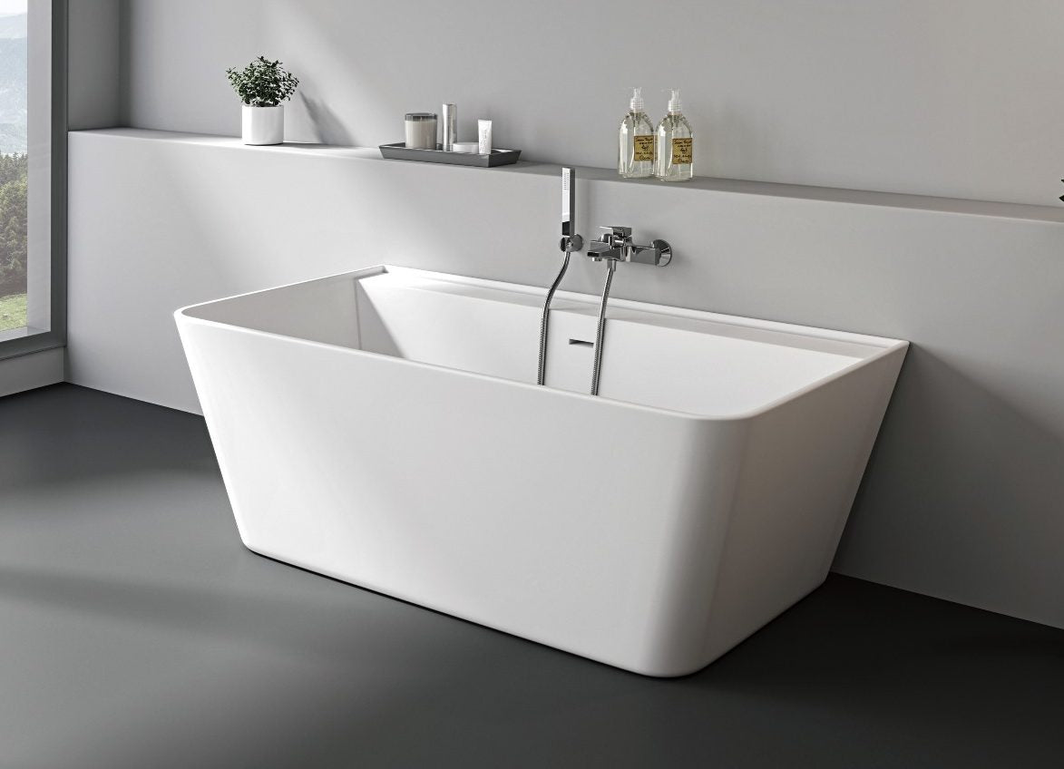 Hazel VX41-1700 Freestanding Rectangular Back-to-Wall with Overflow