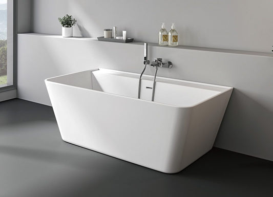 Hazel VX41-1700 Freestanding Rectangular Back-to-Wall with Overflow