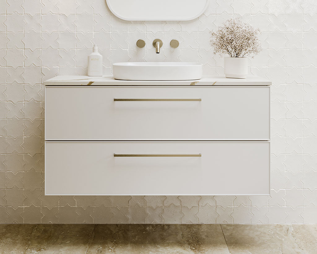 Timberline Henley Vanity White Gloss