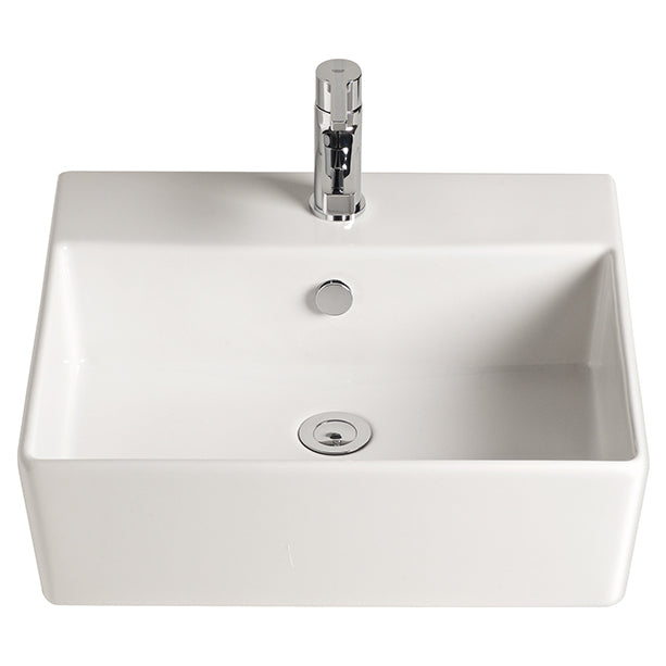American Standard Heron Above Counter Basin — White, Ceramic