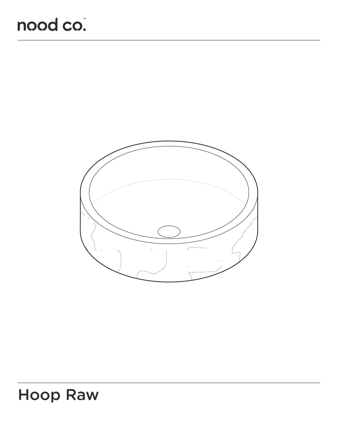 Hoop Raw Basin (Blush Pink)