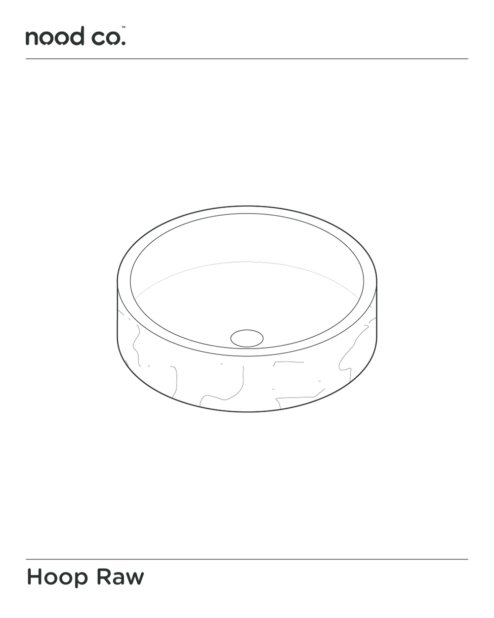 Hoop Raw Basin (Teal)